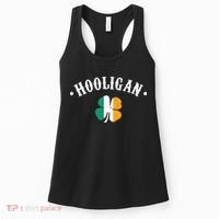 Hooligan St Patricks Day Irish Shamrock Flag Women's Tank Top thumb 0