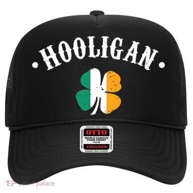 Hooligan St Patricks Day Irish Shamrock Flag Hat