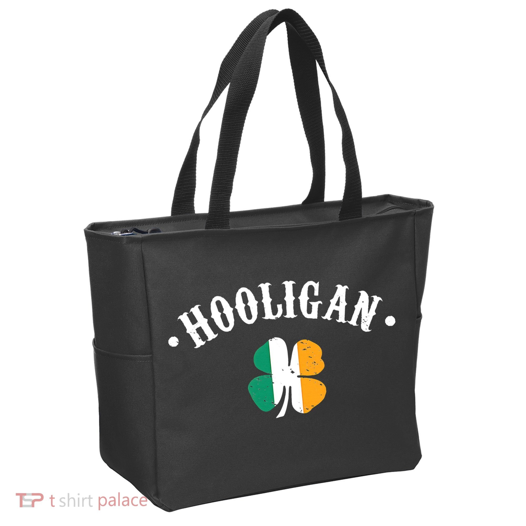 Hooligan St Patricks Day Irish Shamrock Flag Tote Bag