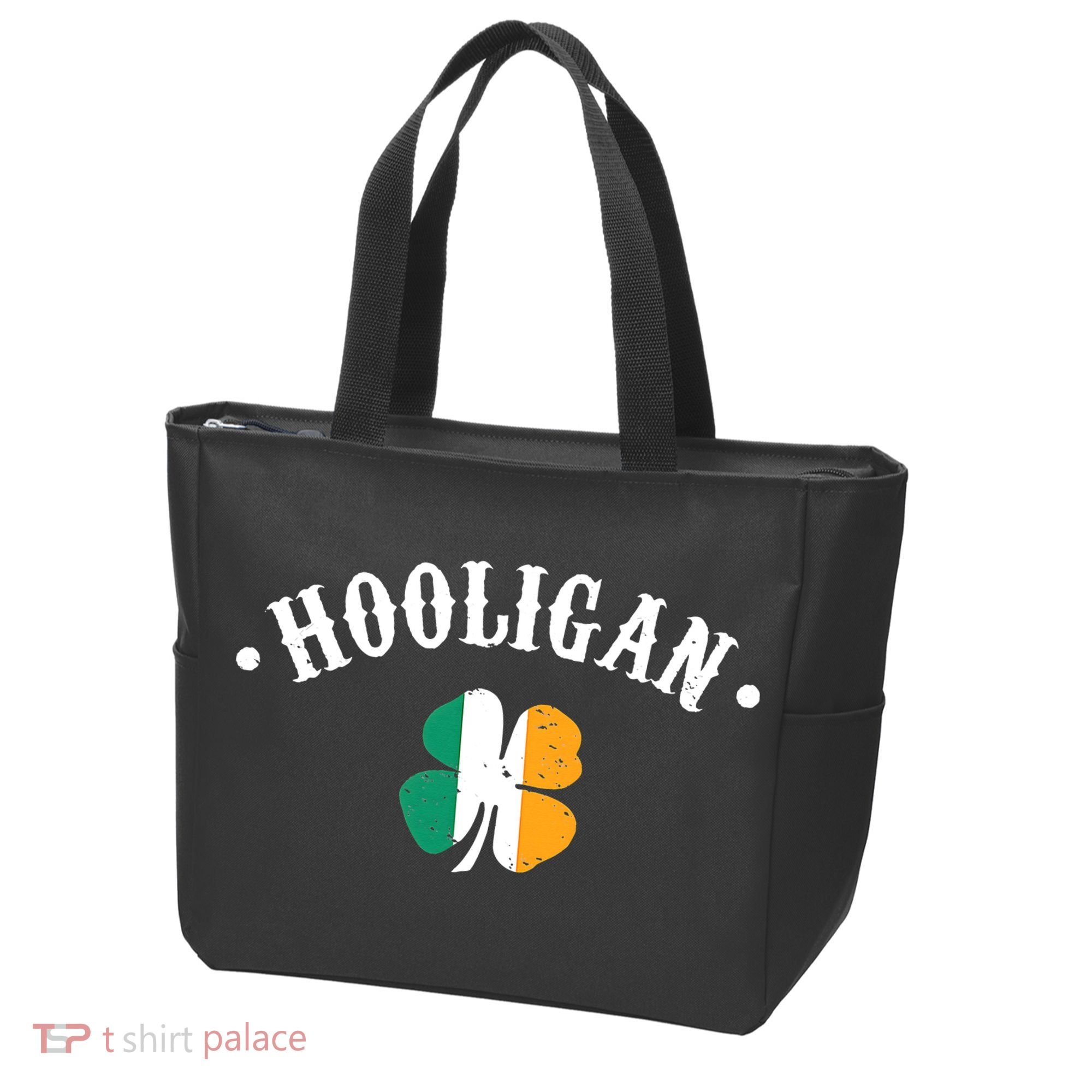 Hooligan St Patricks Day Irish Shamrock Flag Tote Bag