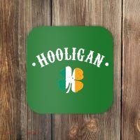 Hooligan St Patricks Day Irish Shamrock Flag Coaster thumb 0