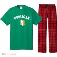 Hooligan St Patricks Day Irish Shamrock Flag Pajama Set thumb 0
