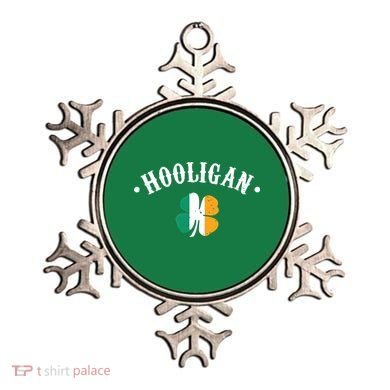 Hooligan St Patricks Day Irish Shamrock Flag Ornament