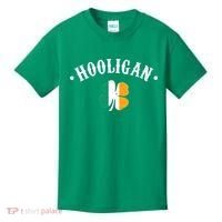 Hooligan St Patricks Day Irish Shamrock Flag Kids T-Shirt thumb 0