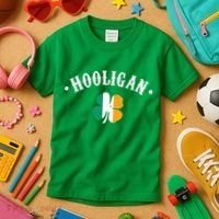 Hooligan St Patricks Day Irish Shamrock Flag Kids T-Shirt thumb 3