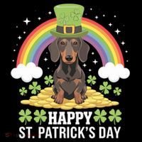 Happy St PatrickS Doxie On Dachshund Dog St Patricks Day Cool Gift Coffee Mug thumb 5