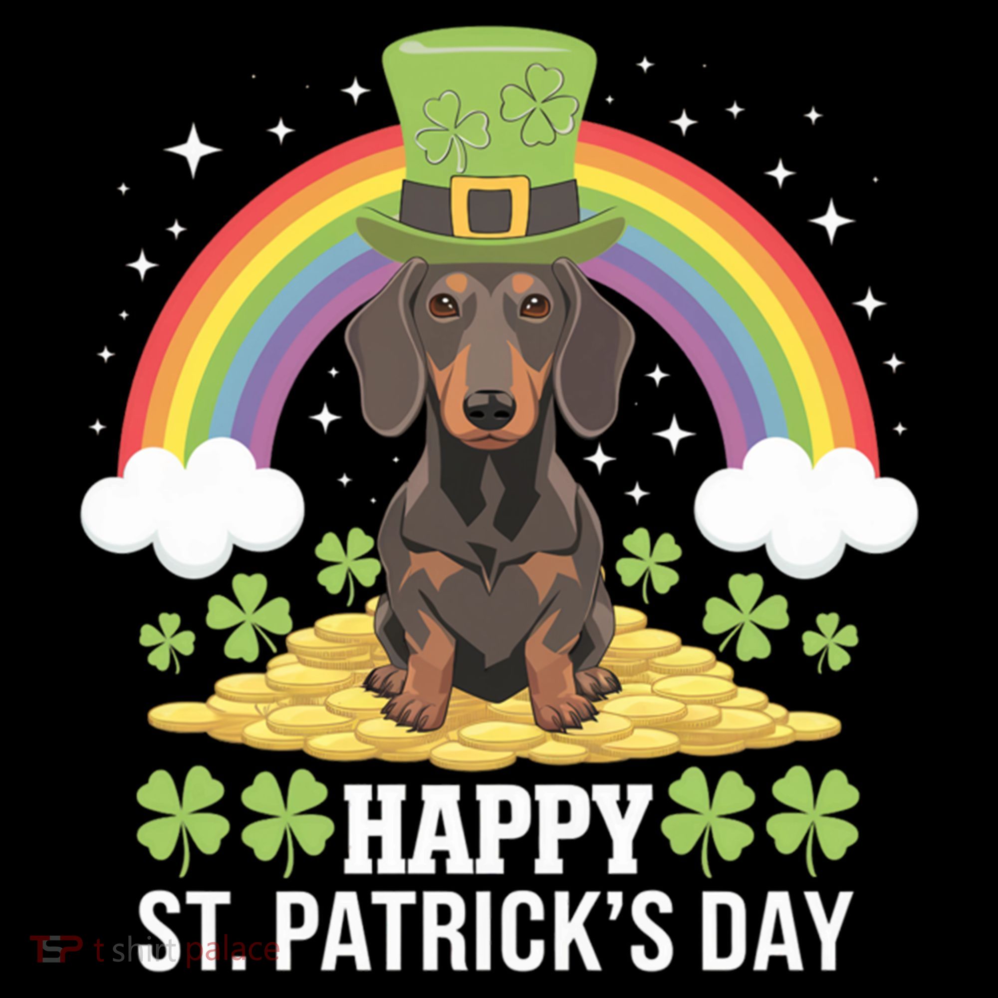 Happy St PatrickS Doxie On Dachshund Dog St Patricks Day Cool Gift Coffee Mug
