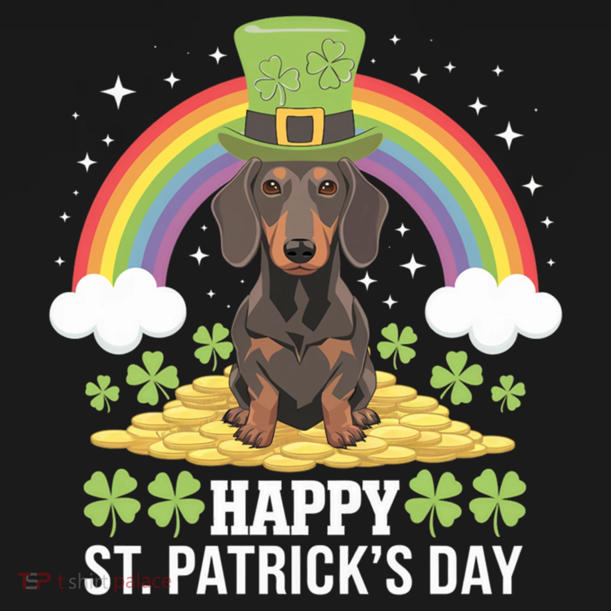 Happy St PatrickS Doxie On Dachshund Dog St Patricks Day Cool Gift Women's Hoodie