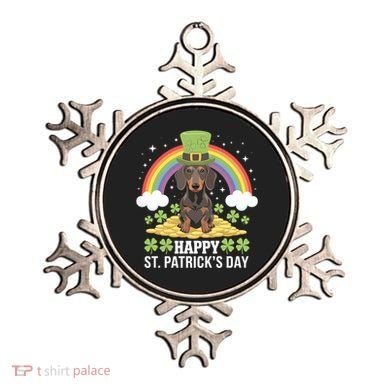 Happy St PatrickS Doxie On Dachshund Dog St Patricks Day Cool Gift Ornament