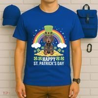 Happy St PatrickS Doxie On Dachshund Dog St Patricks Day Cool Gift T-Shirt thumb 6