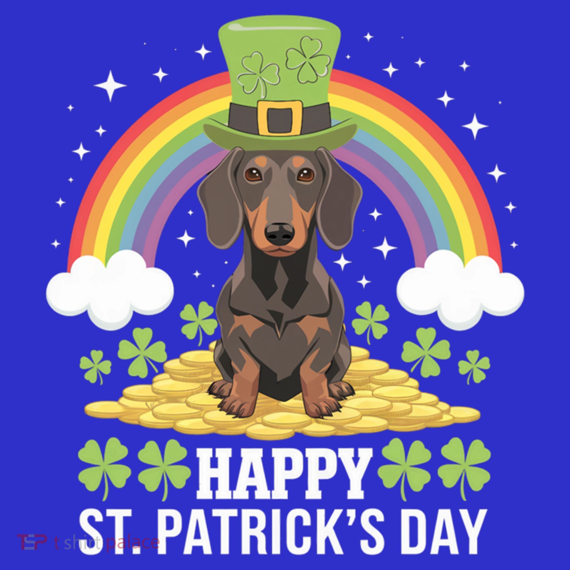 Happy St PatrickS Doxie On Dachshund Dog St Patricks Day Cool Gift Mousepad