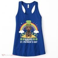 Happy St PatrickS Doxie On Dachshund Dog St Patricks Day Cool Gift Women's Tank Top thumb 0
