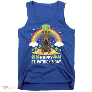 Happy St PatrickS Doxie On Dachshund Dog St Patricks Day Cool Gift Tank Top