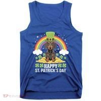 Happy St PatrickS Doxie On Dachshund Dog St Patricks Day Cool Gift Tank Top thumb 0