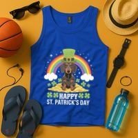 Happy St PatrickS Doxie On Dachshund Dog St Patricks Day Cool Gift Tank Top thumb 4