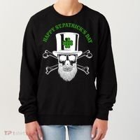 Happy St Patrick's Day Skull Holiday Women's Sweatshirt thumb 0