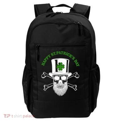 Happy St Patrick's Day Skull Holiday Backpack