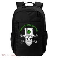 Happy St Patrick's Day Skull Holiday Backpack thumb 0