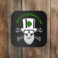 Happy St Patrick's Day Skull Holiday Coaster thumb 0