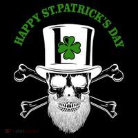 Happy St Patrick's Day Skull Holiday Coaster thumb 2