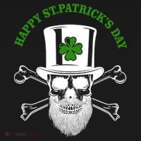 Happy St Patrick's Day Skull Holiday Tote Bag thumb 4