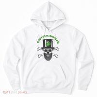 Happy St Patrick's Day Skull Holiday Hoodie thumb 0