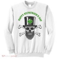 Happy St Patrick's Day Skull Holiday Sweatshirt thumb 0