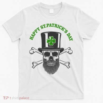 Happy St Patrick's Day Skull Holiday T-Shirt