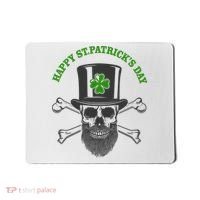 Happy St Patrick's Day Skull Holiday Mousepad thumb 0