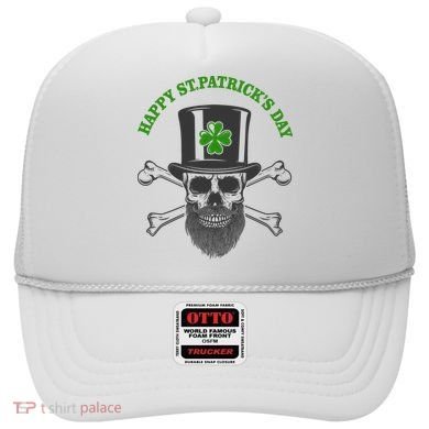 Happy St Patrick's Day Skull Holiday Hat