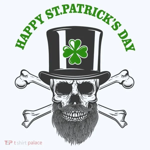 Happy St Patrick's Day Skull Holiday Women's T-Shirt
