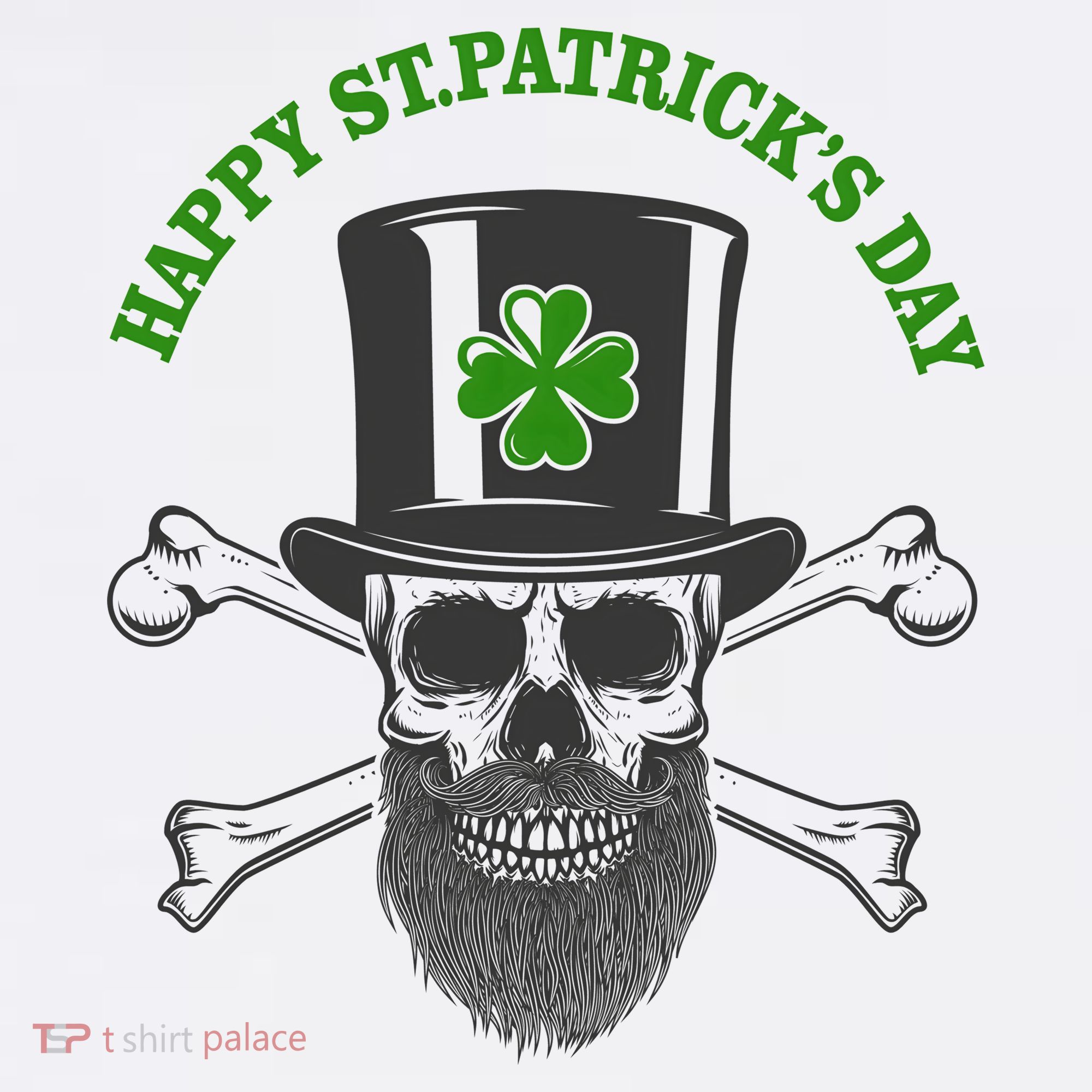 Happy St Patrick's Day Skull Holiday Kids Sweatshirt