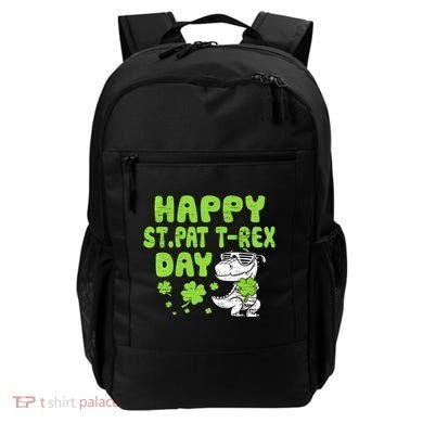 Happy St Pat Rex Day Funny Gift St Patricks Dinosaur Cool Gift Backpack