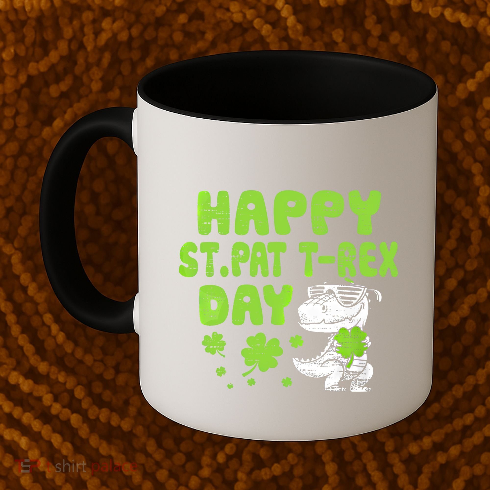 Happy St Pat Rex Day Funny Gift St Patricks Dinosaur Cool Gift Coffee Mug