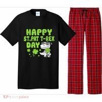 Happy St Pat Rex Day Funny Gift St Patricks Dinosaur Cool Gift Pajama Set thumb 0