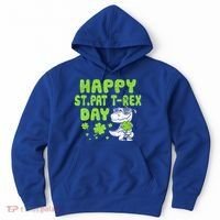 Happy St Pat Rex Day Funny Gift St Patricks Dinosaur Cool Gift Hoodie thumb 0