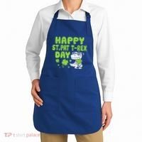Happy St Pat Rex Day Funny Gift St Patricks Dinosaur Cool Gift Apron thumb 2