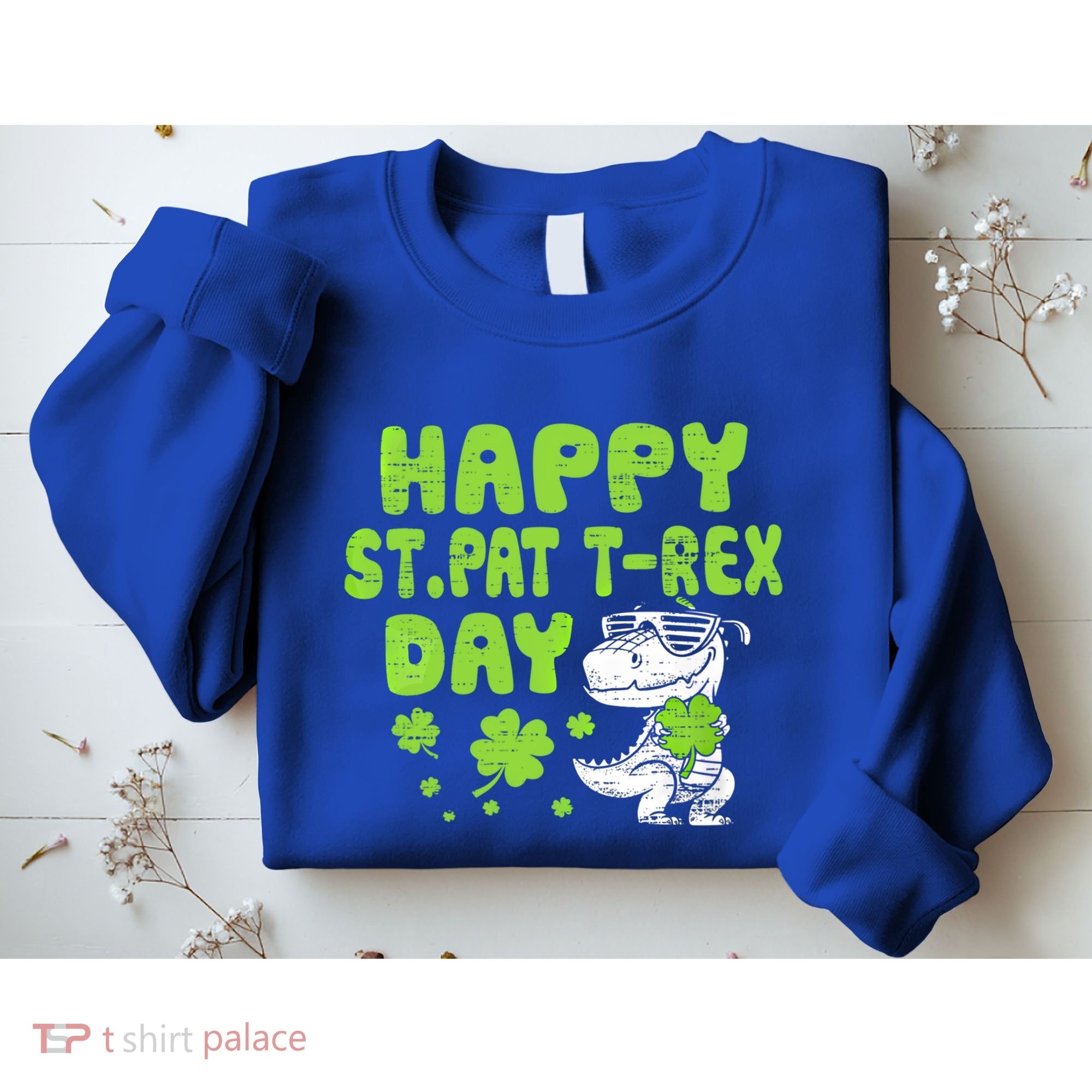 Happy St Pat Rex Day Funny Gift St Patricks Dinosaur Cool Gift Sweatshirt