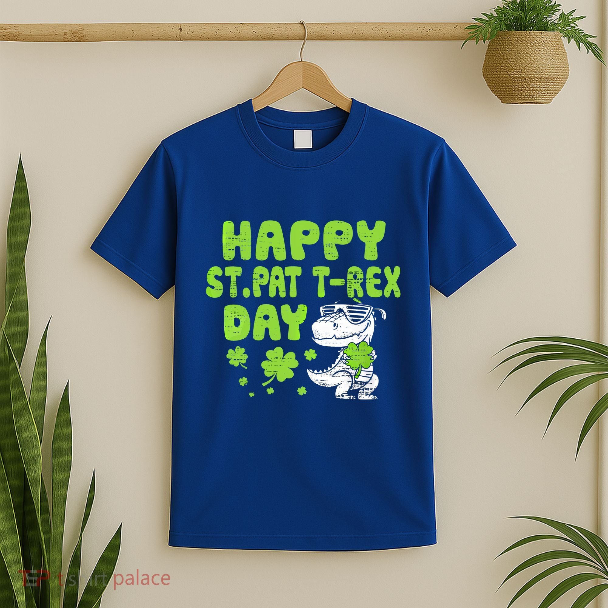 Happy St Pat Rex Day Funny Gift St Patricks Dinosaur Cool Gift T-Shirt