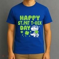 Happy St Pat Rex Day Funny Gift St Patricks Dinosaur Cool Gift T-Shirt thumb 3