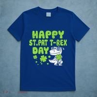 Happy St Pat Rex Day Funny Gift St Patricks Dinosaur Cool Gift T-Shirt thumb 5