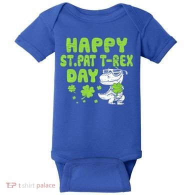 Happy St Pat Rex Day Funny Gift St Patricks Dinosaur Cool Gift Baby Bodysuit