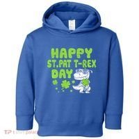 Happy St Pat Rex Day Funny Gift St Patricks Dinosaur Cool Gift Toddler Hoodie thumb 0