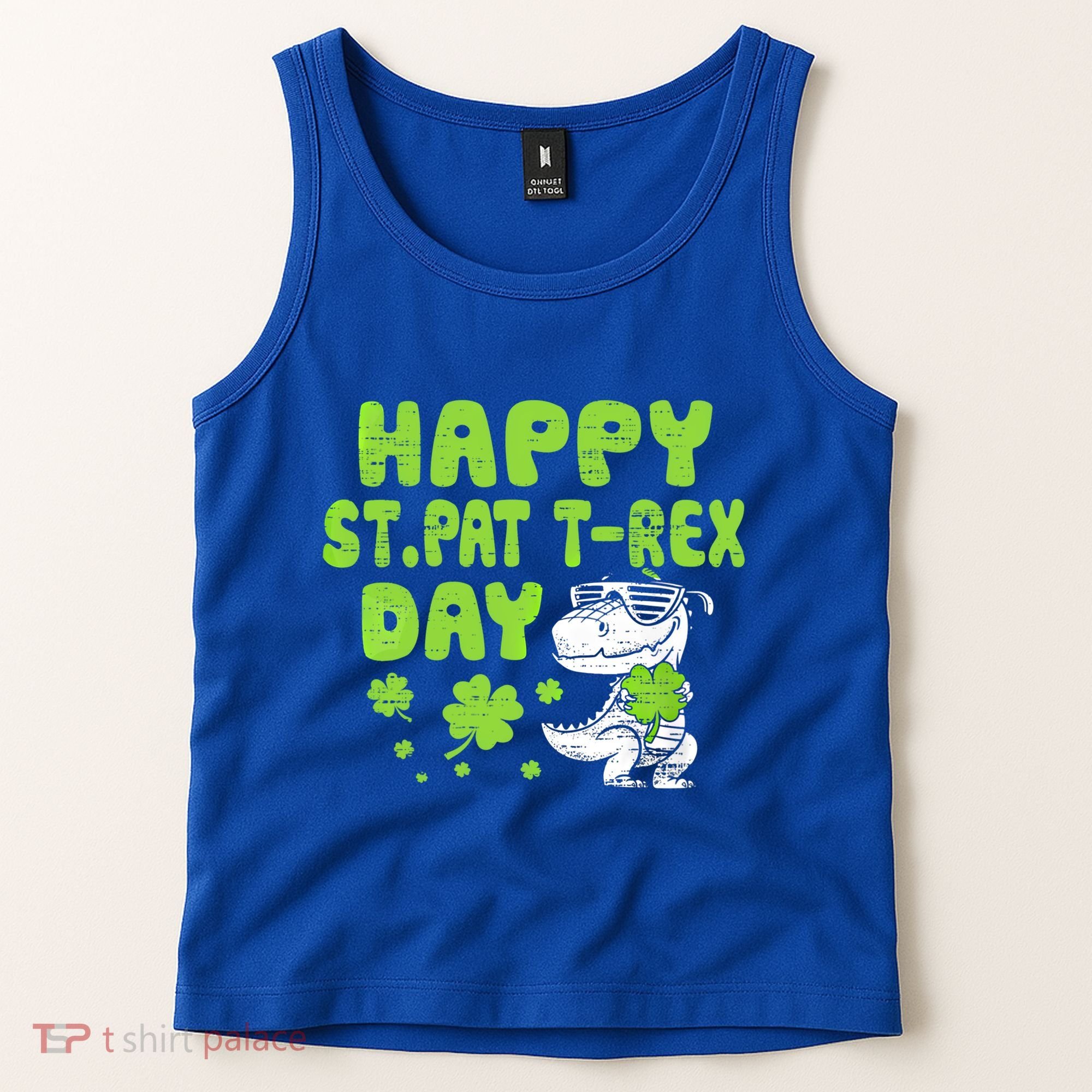 Happy St Pat Rex Day Funny Gift St Patricks Dinosaur Cool Gift Tank Top