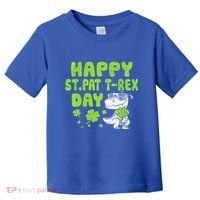 Happy St Pat Rex Day Funny Gift St Patricks Dinosaur Cool Gift Toddler T-Shirt thumb 0
