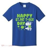 Happy St Pat Rex Day Funny Gift St Patricks Dinosaur Cool Gift Kids T-Shirt thumb 0