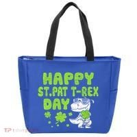 Happy St Pat Rex Day Funny Gift St Patricks Dinosaur Cool Gift Tote Bag thumb 0
