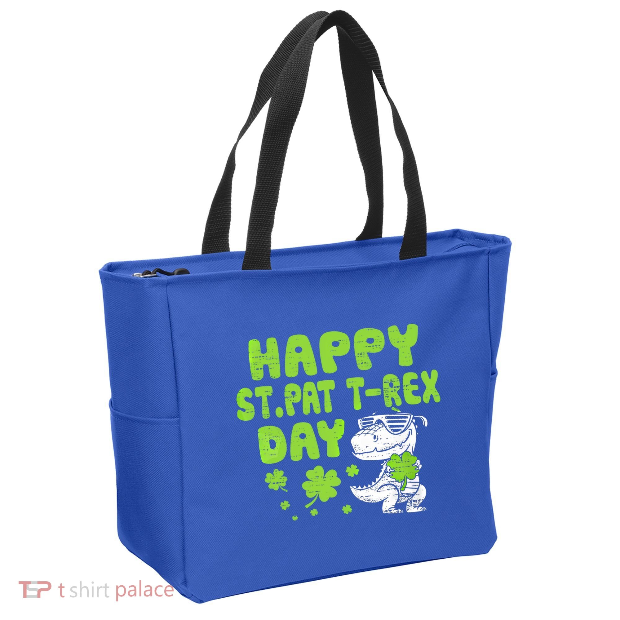 Happy St Pat Rex Day Funny Gift St Patricks Dinosaur Cool Gift Tote Bag