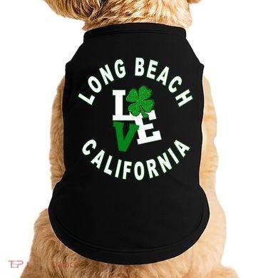 Happy St Patricks Day Long Beach California Gift Doggie Tank