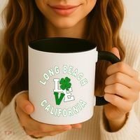 Happy St Patricks Day Long Beach California Gift Coffee Mug thumb 3